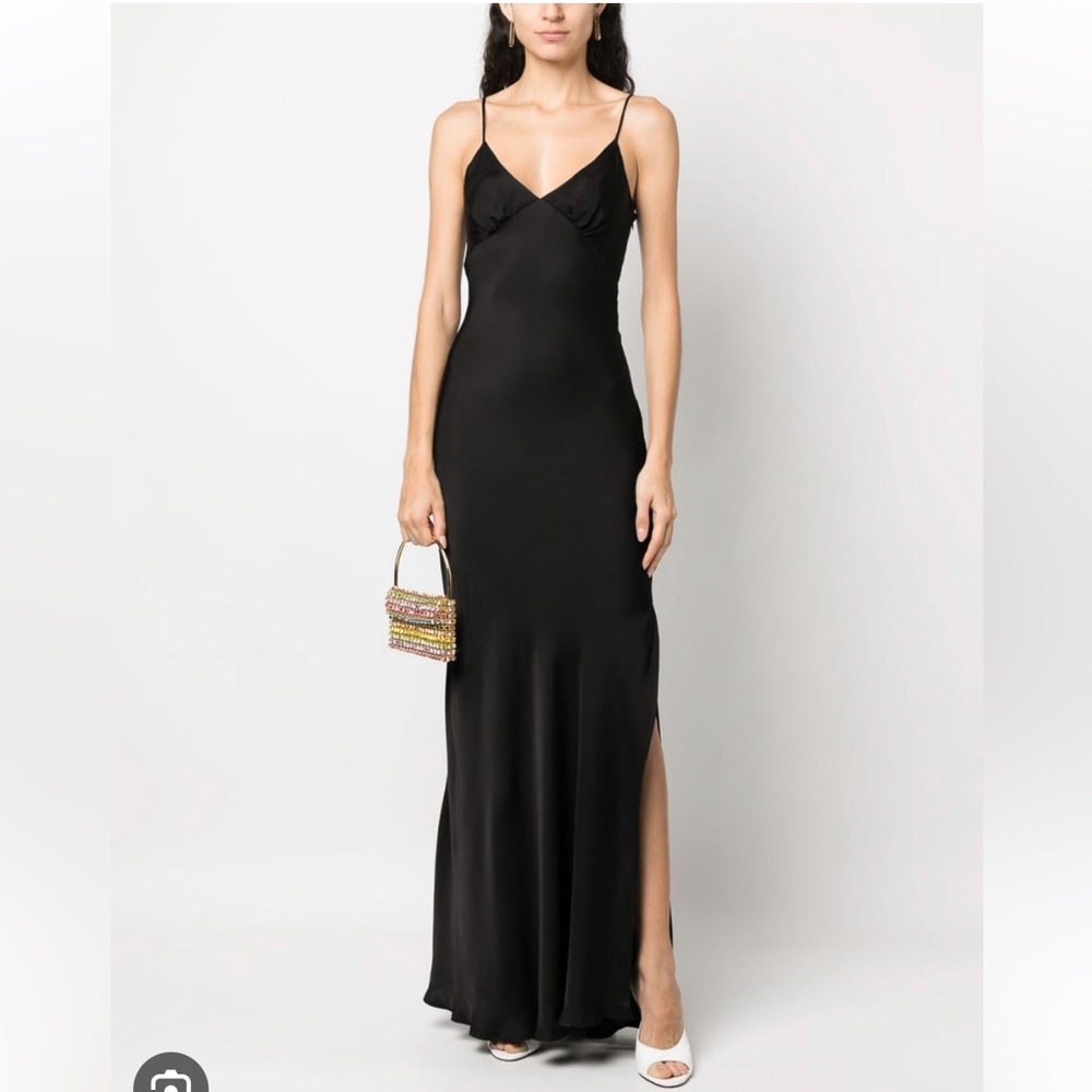 Twinset Milano Black Satin Dress 42